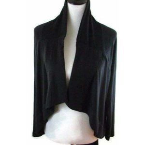 Keep Me Women's Open Cardigan Sweater Long Size Med Black